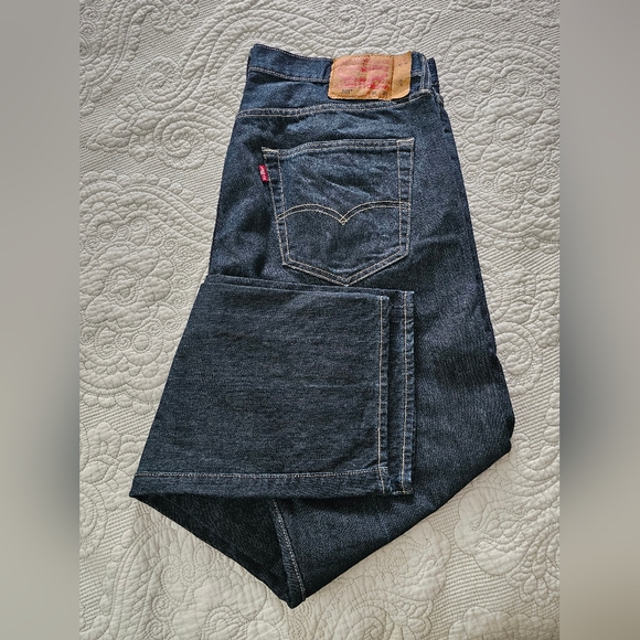 Levi's Men's Dark Blue Straight Jeans - Picture 1 of 5